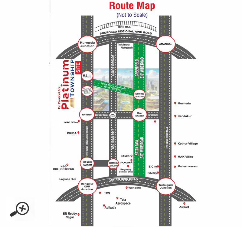 Plots near RRR Hyderabad, Nagarjuna Sagar Highway plots